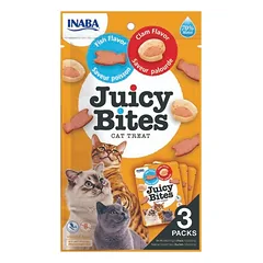 INABA Juicy Bites drėgni žuvies ir moliuskų skanėstai katėms 33,9 g (3x11,3 g)