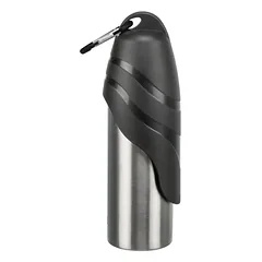 Trixie Gertuvė butelis su dubenėliu, nerūd. plienas/plastikas, 0.75 l