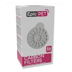 Filtrų rinkinys - „Placek Cat Epic Pet“ anglies filtrai, skirti „Aqua Ball“ vandens dozatoriui, 6 vnt.