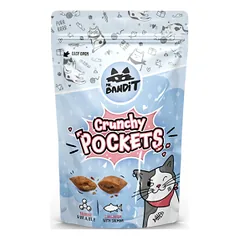 Mr. Bandit Crunchy Pockets skanėstai katėms su lašiša, 40 g photo