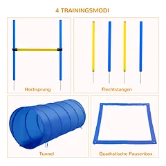 Agility rinkinys geltonas ir mėlynas — 4 nuotrauka