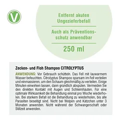 Vetlando Citrolyptus erkių ir blusų šampūnas, Monoi kvapo, 250 ml — 3 nuotrauka