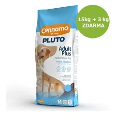 PLUTO Šuo Suaugusiųjų Plius Vidutinis/Maksi 15 kg 3 kg NEMOKAMAI