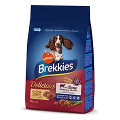 Brekkies Delicious su jautiena, sausas maistas šunims — 2 nuotrauka