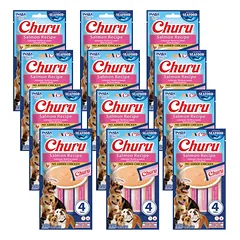 INABA Dog Churu (žuvies pagrindo) lašiša 12x(4x14g)