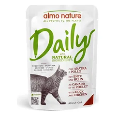 Almo Nature Daily Cat Pouch with Chicken and Duck 70g su vištiena ir antiena