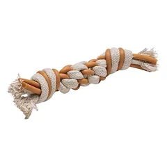 Beeztees Hundespielzeug Puppy Dental Seil Foz aus TPR/Baumwolle beige/braun