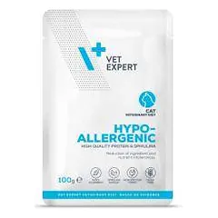 VetExpert Veterinary Diet Hypoallergenic drėgnas maistas alergiškoms katėms, 100 g