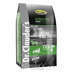 DR. CLAUDER’S SENSITIVE SUAUGUSIEMS ŠUNIMS SU ĖRIENA IR RYŽIAIS 4 – 20 kg