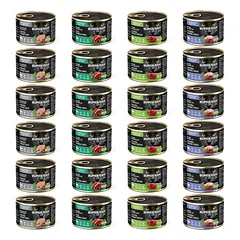 SUPER RAFI Cat Mix 4 Skoniai 24x185g drėgna maistas katėms