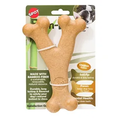 GimDog Bam-Bones vištienos skonio bambukinis kaulas, 13,3 cm