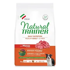 Natural Trainer Adult Medium su jautiena, sausas maistas šunims, 3 - 4,9 kg — 2 nuotrauka