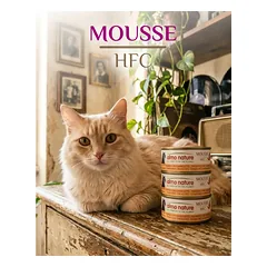 Almo Nature HFC Mousse Tuna with Shrimps putėsiai katėms su tunu ir krevetėmis, 70 g — 4 nuotrauka