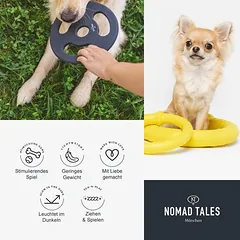 Nomad Tales Spirit šviečiantis kamuoliukas su virve, Dideliems 26–45 kg — 3 nuotrauka