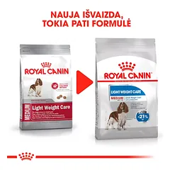 Royal Canin Dog Light Weight Care Medium visavertis pašaras šunims, linkusiems priaugti svorio., 3 kg — 3 nuotrauka