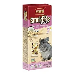 Vitapol Smakers Snack su kokosu ir rožių žiedlapiais, skanėstai šinšiloms 90 g — 3 nuotrauka