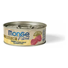 Monge Natural geltonpelekis tunas drebučiuose, drėgnas maistas katėms 80 g