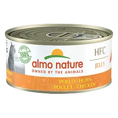 Almo Nature HFC Jelly Vištienos drebučiai konservai suaugusioms katėms su vištiena drebučiuose, 150 g