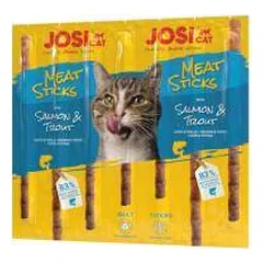 JosiCat Meat Sticks Salmon & Trout skanėstai katėms su lašiša ir upėtakiu, 35 g