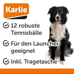 Karlie teniso kamuoliukų rinkinys šunims, 12 vnt., Ø 6 cm — 3 nuotrauka