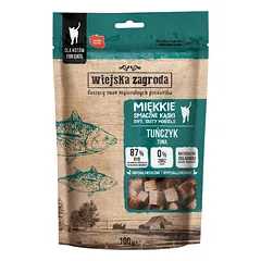 WIEJSKA ZAGRODA Minkšti skanūs kąsneliai Tuną priedai katėms 100g