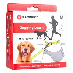 Flamingo Diran Jogging Leash Fluo - bėgimo pavadėlis bėgimui su šunimi, su smūgio amortizatoriumi — 1 nuotrauka
