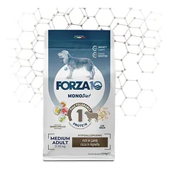 Forza 10 Medium Diet su ėriena, sausas maistas šunims parduotuvėje vetprekes.lt