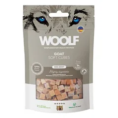 WOOLF Goat Cubes – skanėstai šunims su ožkiena, kubeliai — 2 nuotrauka