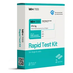 Lab-V Panleukopenijos viruso (FPV) antigenas – greitasis diagnostinis testas katėms, 2 vnt.