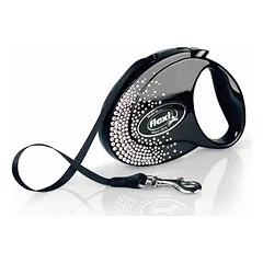 FLEXI Glam Splash Crystal M Juosta 5 m juoda