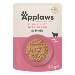Applaws Cat Tuna Fillet guliašas su tunu ir krevetėmis katėms