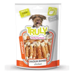 Truly Calcium Bones skanėstai šunims su vištiena, 90 g