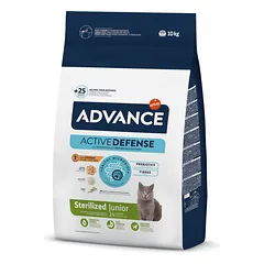 Advance Junior Sterilized sausas maistas katėms