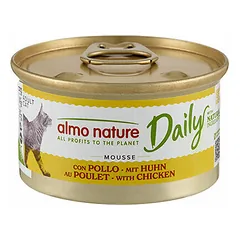 Almo Nature Daily Cat lengvas paštetas su vištiena, drėgnas maistas katėms 85 g