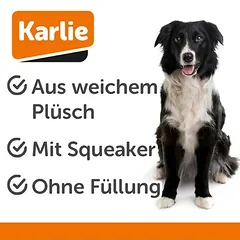 Karlie žaislas šunims Flatino lapė, L 30 x B 10 x H 3 cm — 2 nuotrauka