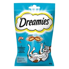 DREAMIES skanėstai katėms su lašiša 60 g nuotrauka