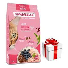 BOSCH Sanabelle Adult Poultry 8kg + Staigmena katei