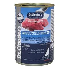 DR. CLAUDER'S Poultry hearts konservai šunims su paukštienos širdelėmis, 400 g