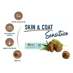 Happy Cat visavertis pašaras suaugusioms katėms puoselėjantis odą ir kailį Sensitive Haut&Skin, 1,3 kg — 2 nuotrauka