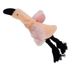 HAP pliušinis flamingas su katžole žaislas katėms, 20 cm