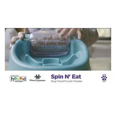 Nina Ottosson Dog Spin N' Eat Level - edukacinis žaidimas ir lėto maitinimo dubuo šunims, lygis, 2 — 2 nuotrauka