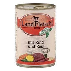 Landfleisch konservai šunims Extra mager, jautiena+ryžiai, 400g nuotrauka