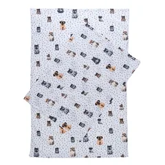 zooplus Basics pliušinė antklodė Dogs & Dots, L 100 x B 70 cm — 2 nuotrauka