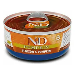 Farmina N&D Cat Pumpkin Adult su elniena ir moliūgu, drėgnas maistas katėms 70 g — 2 nuotrauka