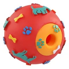 Flamingo Treat Ball - skanėstų kamuolys šunims - raudonas