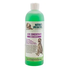 Nature's Specialties Aloe Concentrate Shampoo - tekstūrizuojantis šampūnas šiurkščiam šunų ir kačių kailiui, koncentratas 1:16, 3,8L — 3 nuotrauka