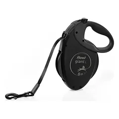 FLEXI pavadėlis šuniui Giant L Black Edition, juostinis 8m, juodas