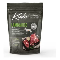 KUDO Lamb&Rice sausas maistas vidutinių ir didelių veislių šunims su ėriena ir ryžiais 3 kg