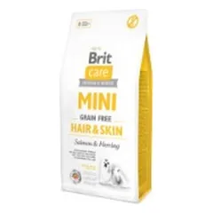 Brit Care Mini Hair&Skin sausas pašaras mažų veislių šunims 2 kg (galiojimas iki 2026.11.06)