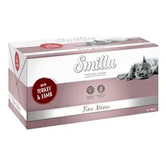 Smilla Fine Menu dubenėliai drėgnas maistas katėms 8 x 100 g — 4 nuotrauka
